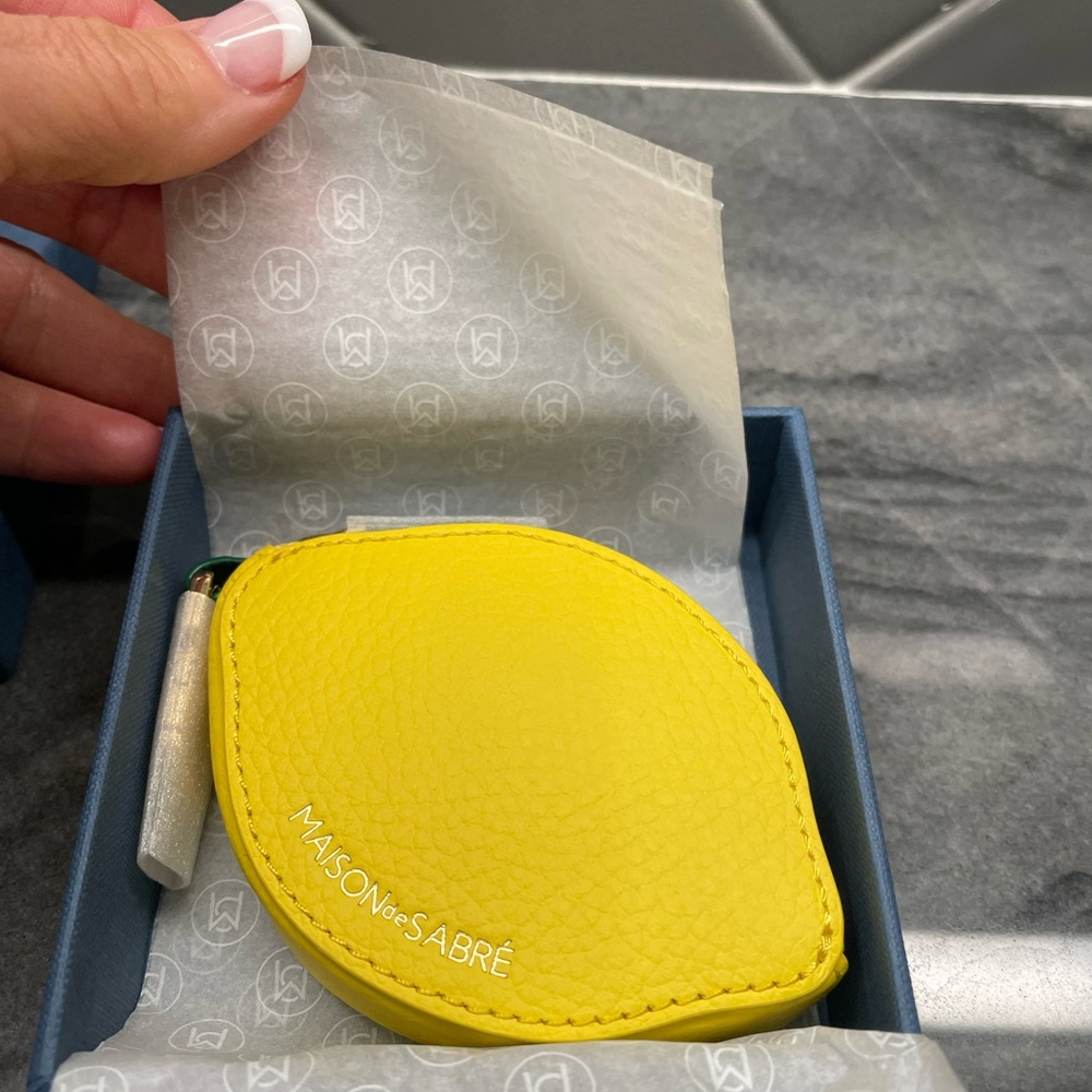 Maison De Sabre LEMON fruit charm coin purse